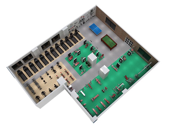1000平方健身房配置方案-广西KY.COM-开云(中国)体育健身器材有限公司