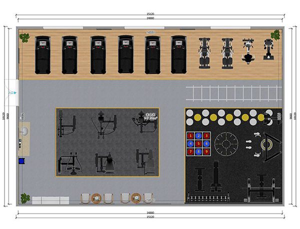 120平方健身房配置方案-广西KY.COM-开云(中国)体育健身器材有限公司 120平方健身房配置方案-广西KY.COM-开云(中国)体育健身器材有限公司